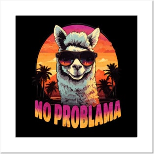 No Problama LLama Design Posters and Art